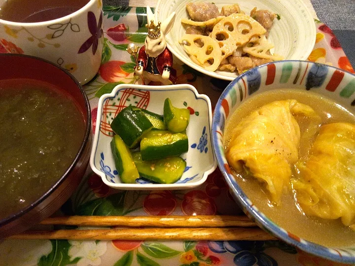 '22．10/5
今夜は作りおきだけ😋|たえさん