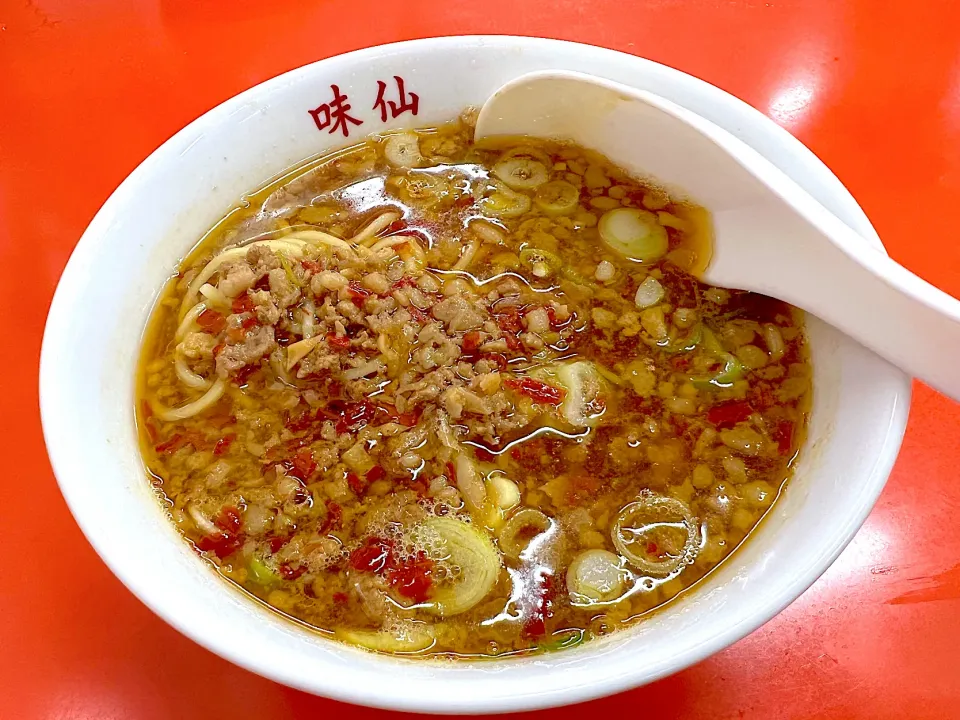 Snapdishの料理写真:味仙の台湾ラーメン|流線形さん