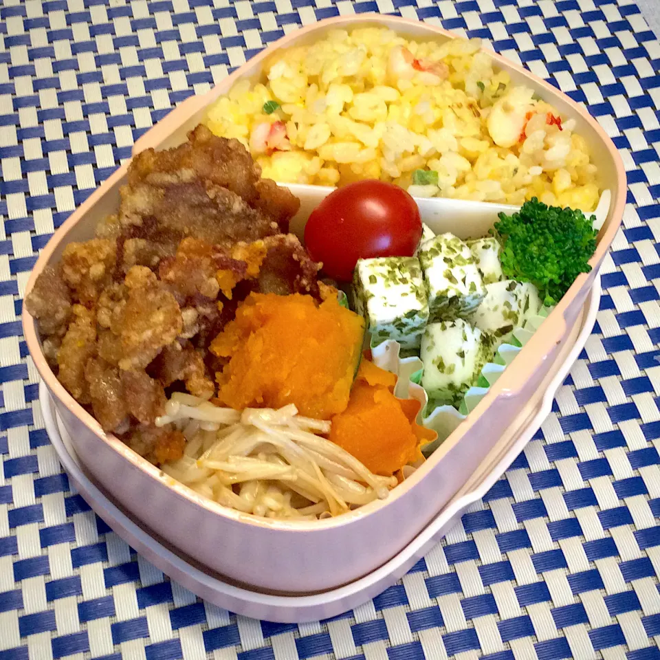 Snapdishの料理写真:長女のJK弁当〜　豚こま竜田|yukoさん