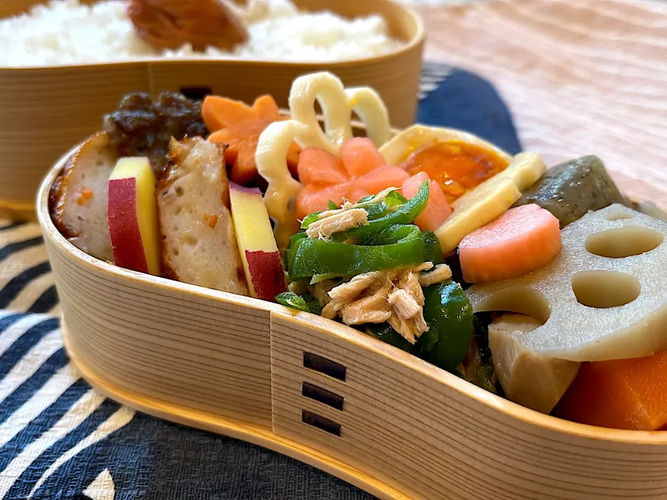 ピーマンの肉詰め弁当|ぱっとさん