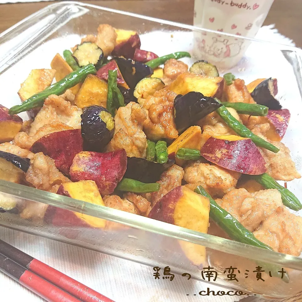 Snapdishの料理写真:からびーさんのお料理！
ホームラン級！から揚げ南蛮漬け！|ちょこさん