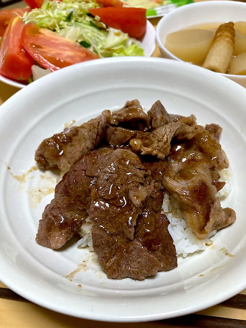 単身赴任中の男飯(焼き肉丼)|おおもりの星さん