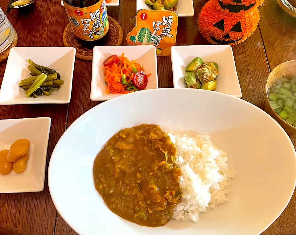 晩ごはん♯アボカドポン酢🥑♯小松菜のポン酢和え♯日の出みりん♯野菜ポン酢|小松菜さん