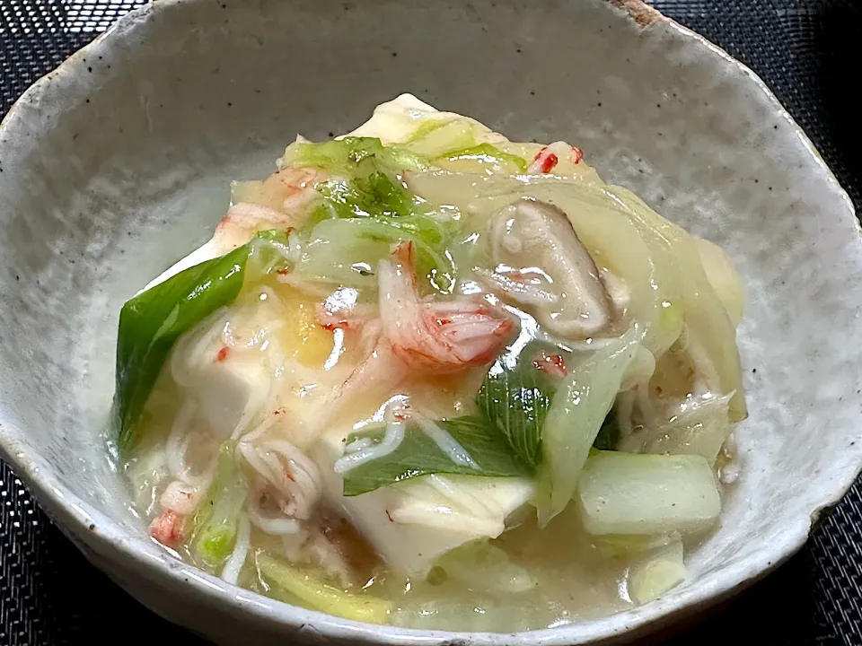 温豆腐の野菜餡|しげさんさん