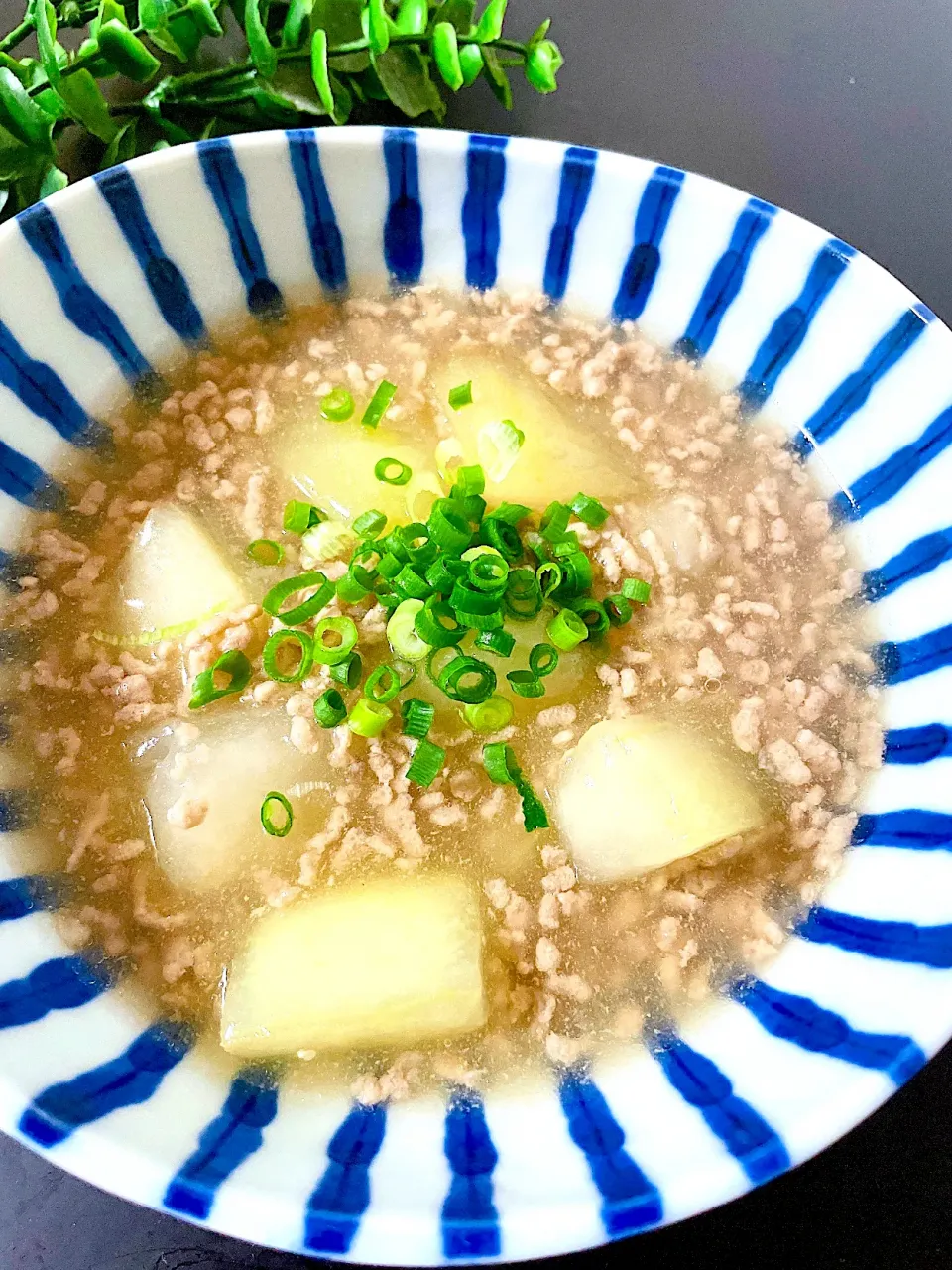 冬瓜のひき肉餡かけ煮|オーロラさん