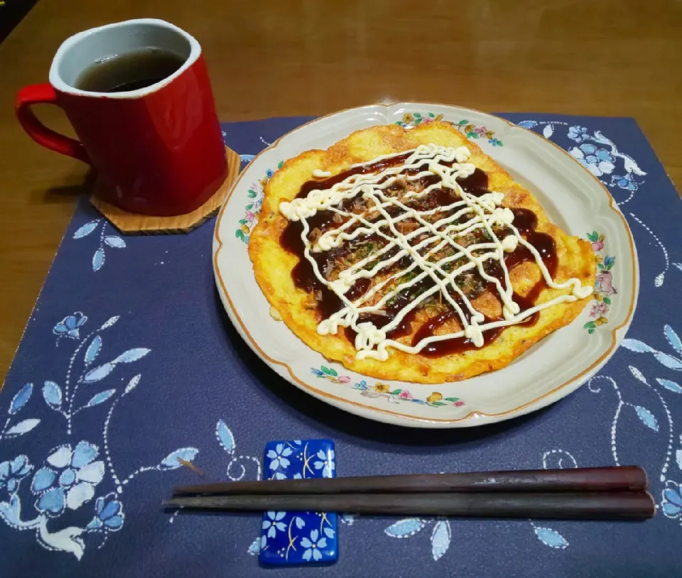 お好み焼き(朝ご飯)|enarinさん