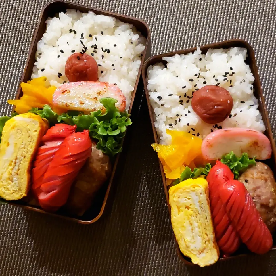 わが家の働く男弁当…
作り置きのハンバーグを使って…|kimikimi❤kitchenさん