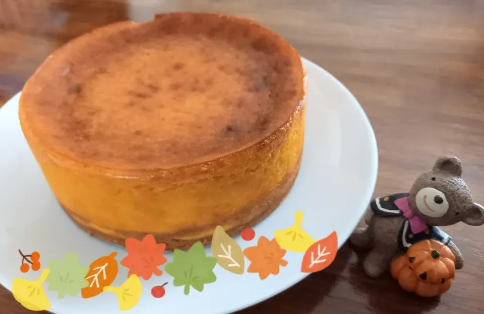 Snapdishの料理写真:かぼちゃのベイクドチーズケーキ|ゆきえさん