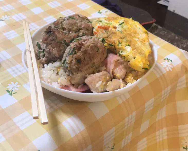 Snapdishの料理写真:ぶっかけチャーハン|ユキさん