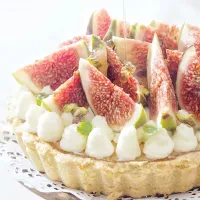 Fresh fig tart with mascarpone cream|Misstyさん