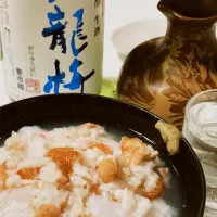 Snapdishの料理写真:アカハタ　あら汁茶漬け。美味美味。|ミナト ミントさん