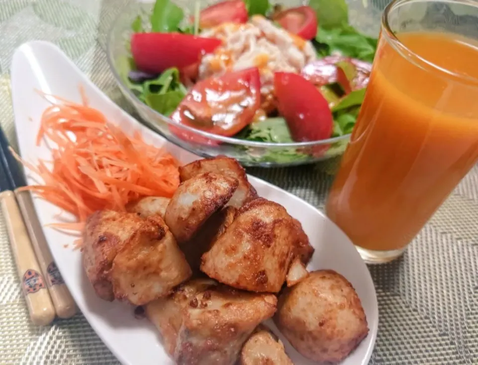 海老芋の塩麹から揚げ
パーフェクト鶏サラダ|マギーさん