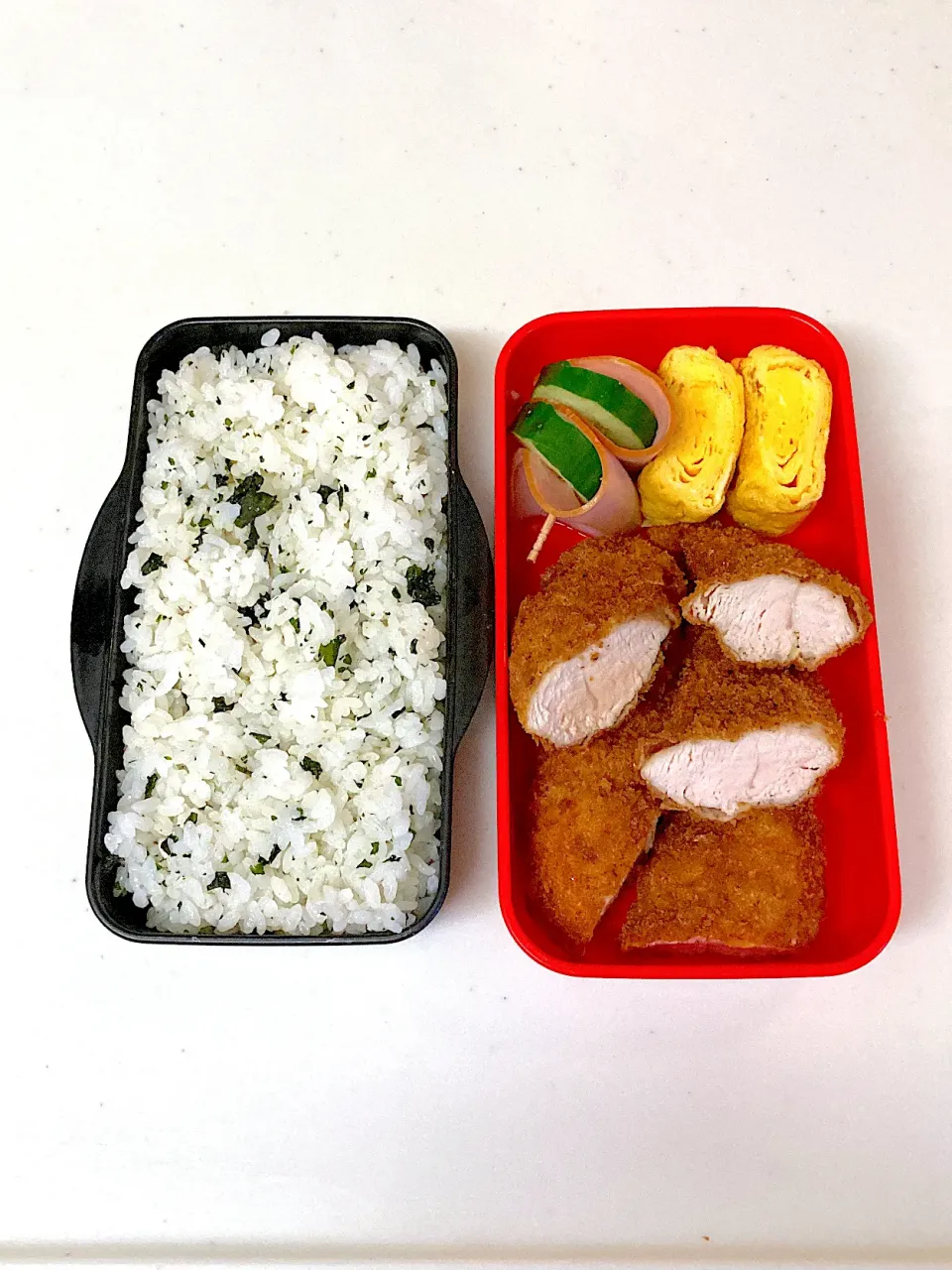 高校生になった次男くんへ　ササミフライ弁当|晴れ時々弁当さん