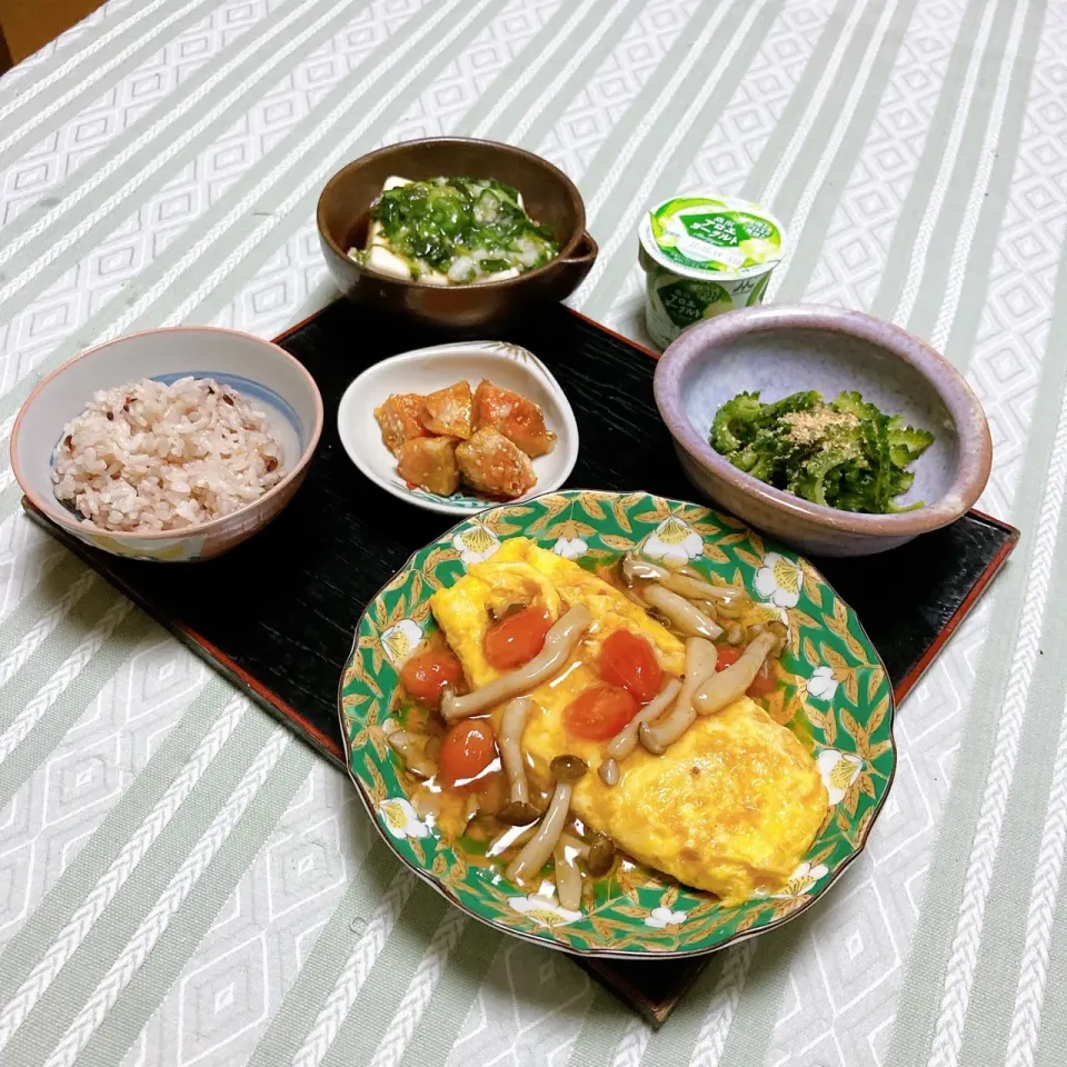 grandmaの晩ごはん☆あんかけオムレツチーズ入り|kaoriさん