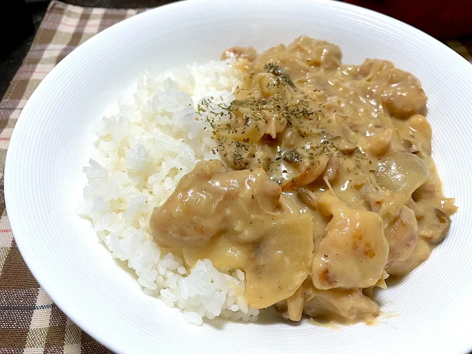 チキンときのこのクリーム煮|ハルさん