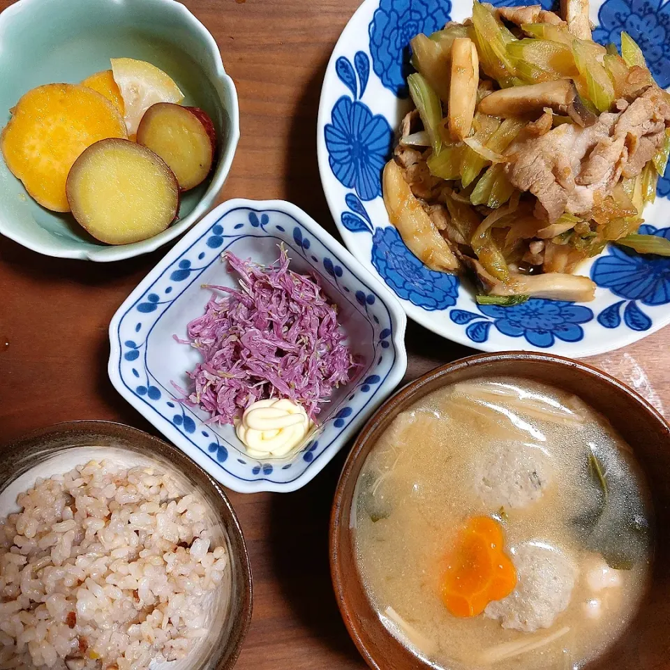 お夕食～！|きつねさん