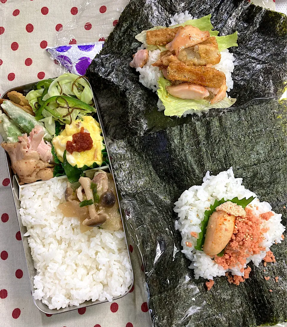 10月12日 今日もおにぎり弁当🍱🍙|sakuramochiさん