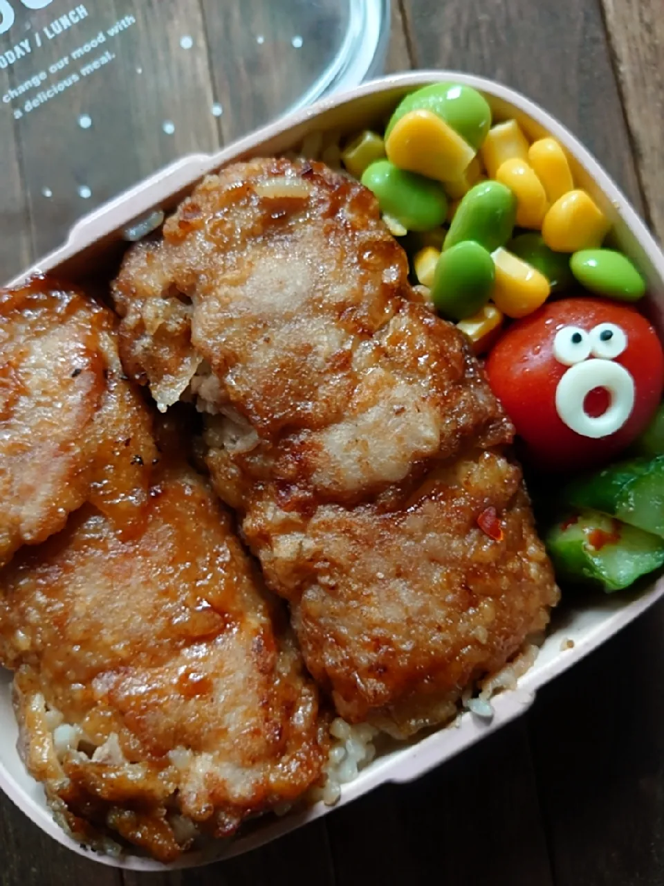 漢の…次女用🏫ボリューム満点な肉巻きおにぎり弁当🍱|ᵏᵒᵘさん