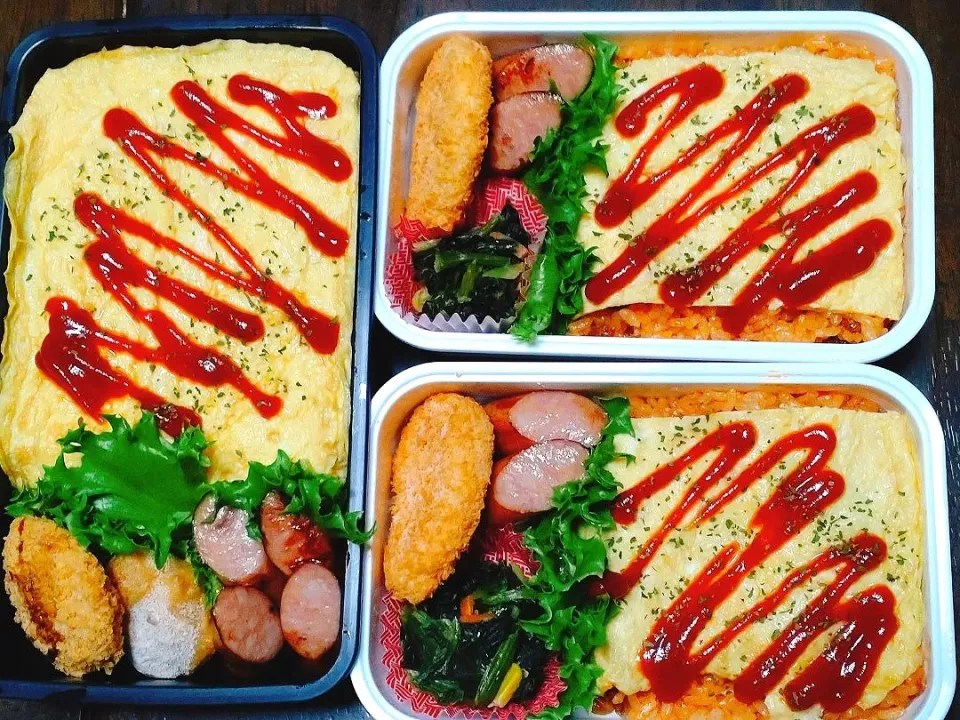 オムライス弁当🍱|hiroeさん