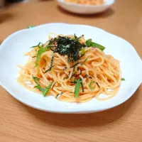 Snapdishの料理写真:【昼ごはん】明太子パスタ|Rie*さん