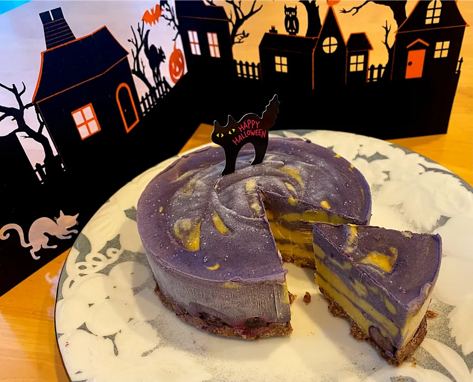 マーブルにならなかった🥲ハロウィンローケーキ|みうのすけさん