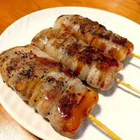 Snapdishの料理写真:みたらし団子の豚肉巻き|みほさん