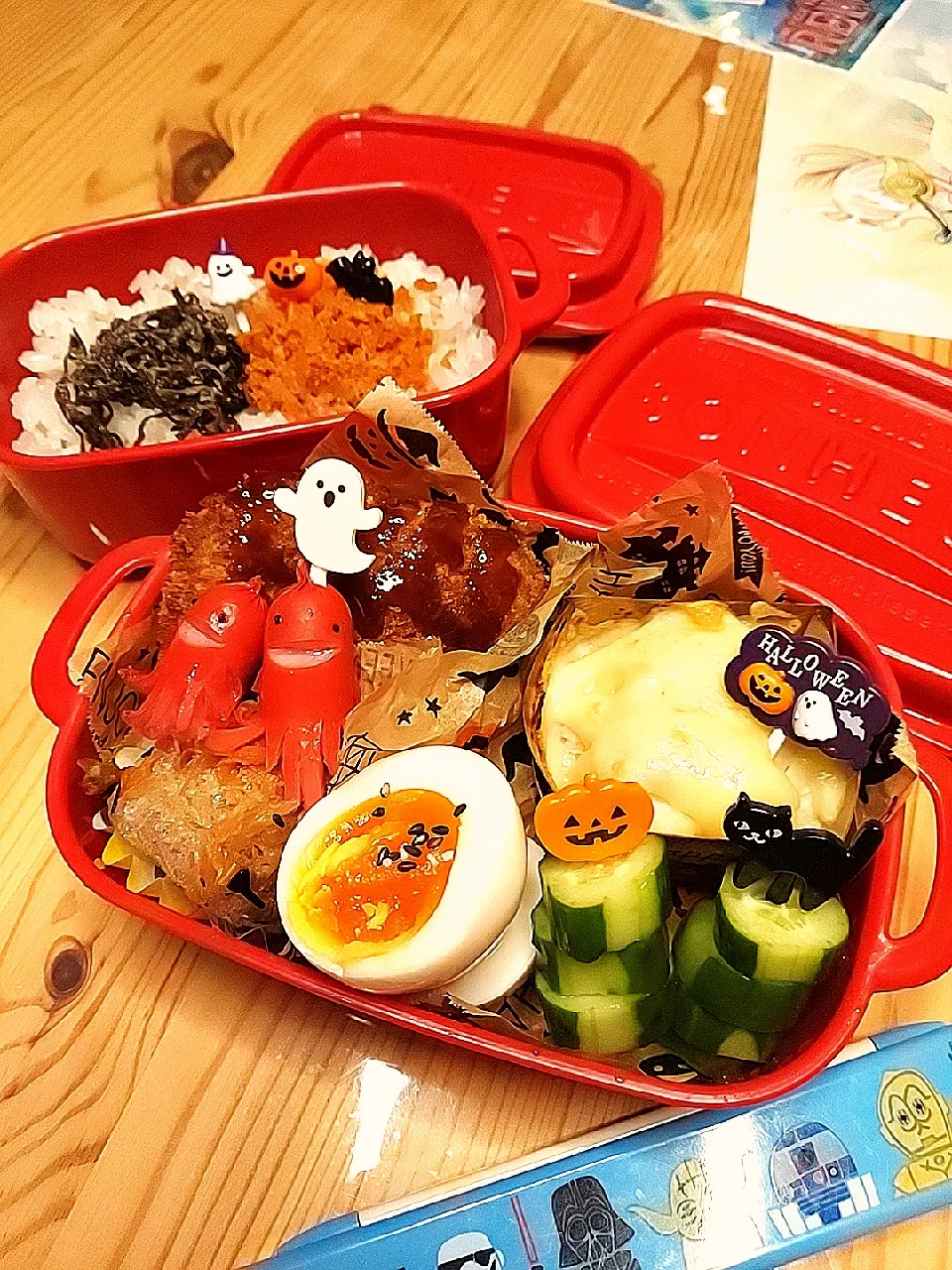 Snapdishの料理写真:2022.10.14 娘弁当🍱|あずきラテさん