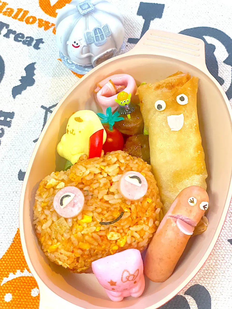 Snapdishの料理写真:ハロウィンお弁当🎃|Yukiさん