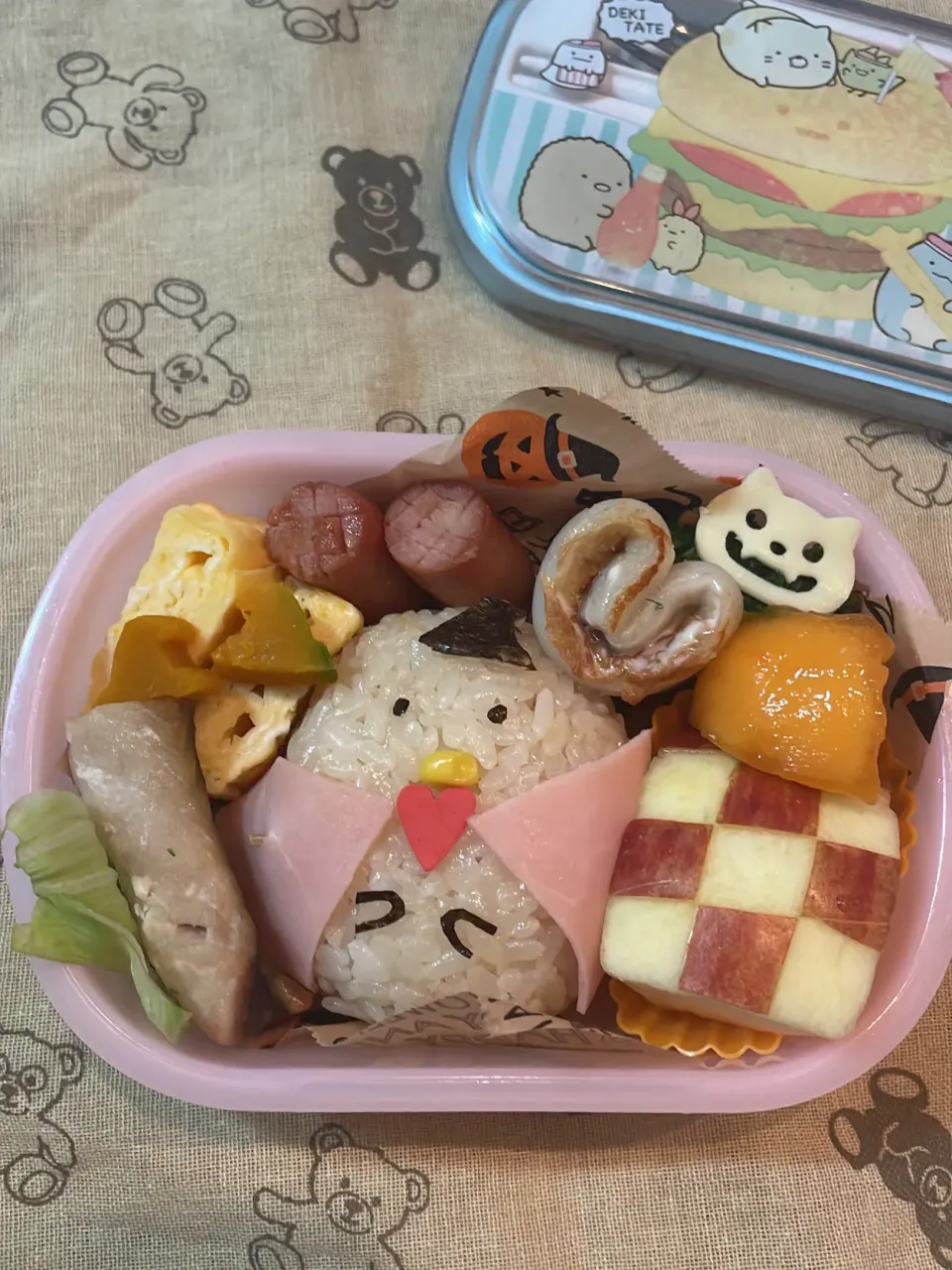 すみっことんかつハロウィン🎃お弁当🍱|リリさん