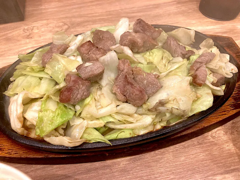 Snapdishの料理写真:びっくり亭 焼肉1.5枚|きっしーさん