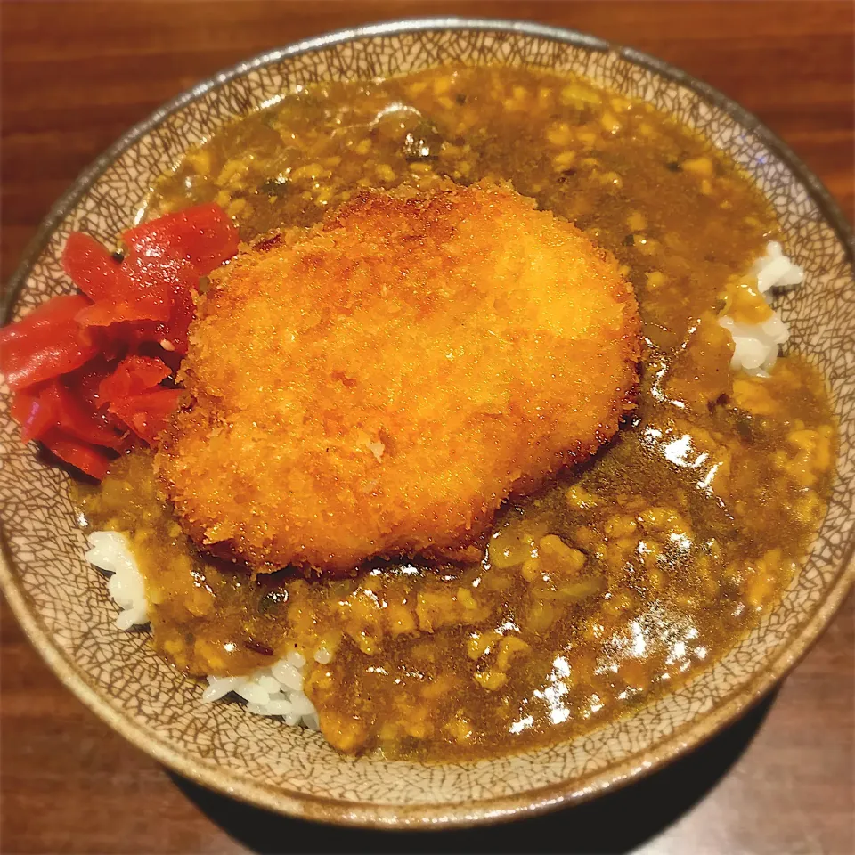 里芋チーズコロッケのカレーあんかけ丼|deekay71さん