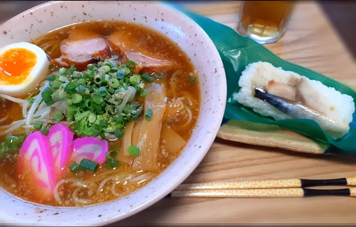 和歌山ラーメン🍜🍥と鯖早寿司|びせんさん