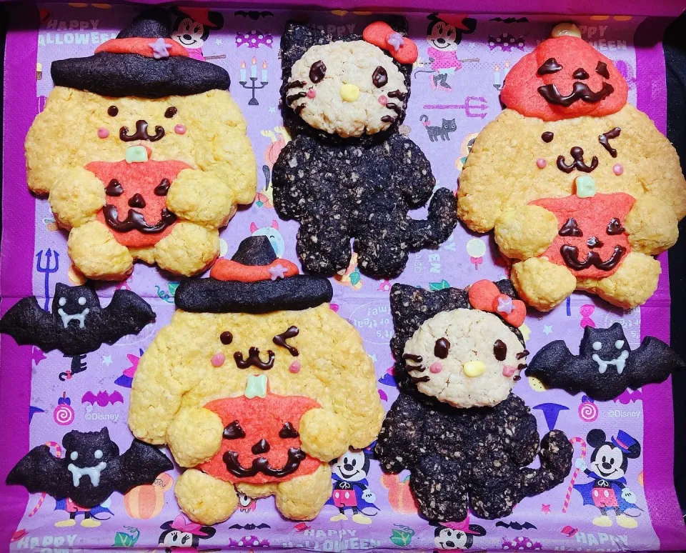 Snapdishの料理写真:サンリオハロウィンクッキー🍪🎃|めいちさん