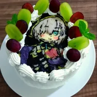 Snapdishの料理写真:キャラデコケーキ⭐️アルス(にじさんじ)|Youkoさん