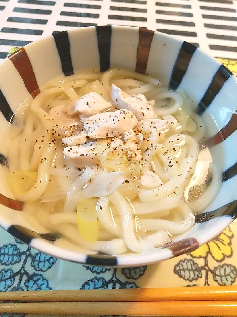 鶏ねぎ塩うどん|sumireさん