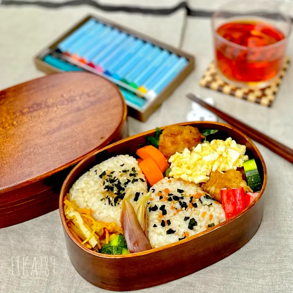 Snapdishの料理写真:お外で食べよの 鶏南蛮弁当|FIKA789さん