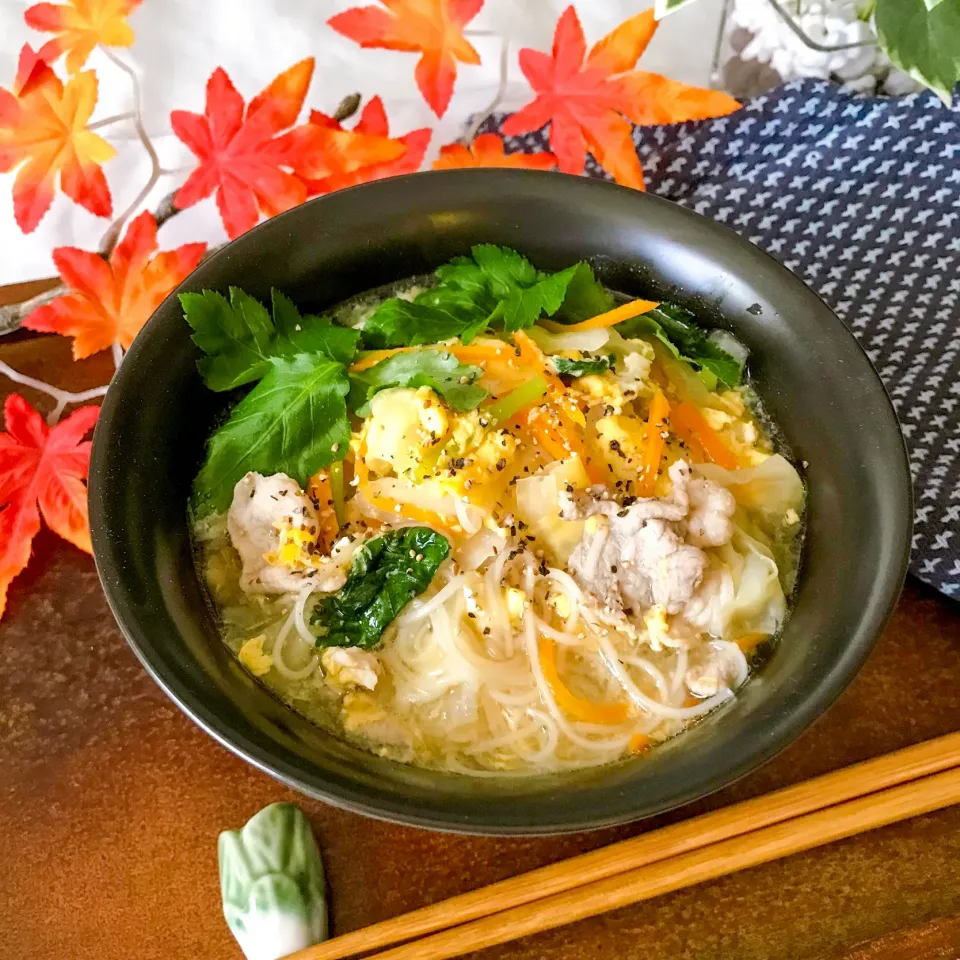 野菜たっぷり♡うま塩にゅうめん|ハマーさん