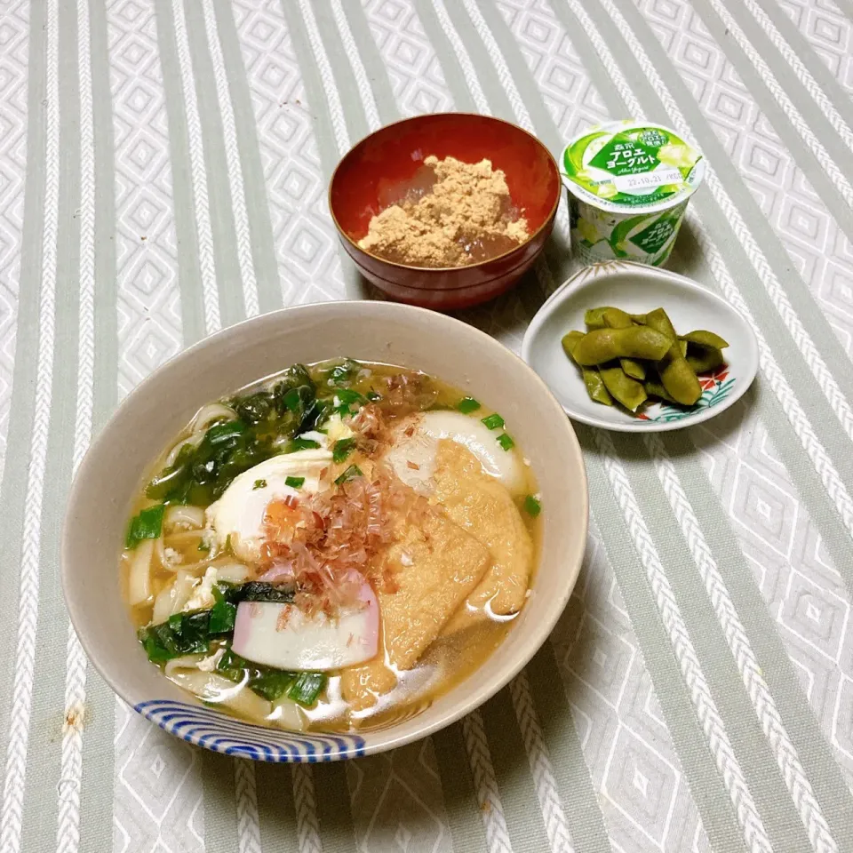 grandmaの晩ごはん☆力持うどん・トロトロわらび餅|kaoriさん