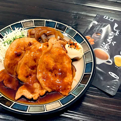 「黒酢しょうが湯」を使ってみたSnapdishの料理・レシピ写真:しょうが湯でしょうが焼き😋