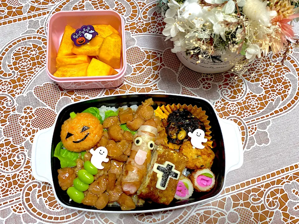 2022.10.17はハロウィンの焼き鳥弁当⭐️|makoさん