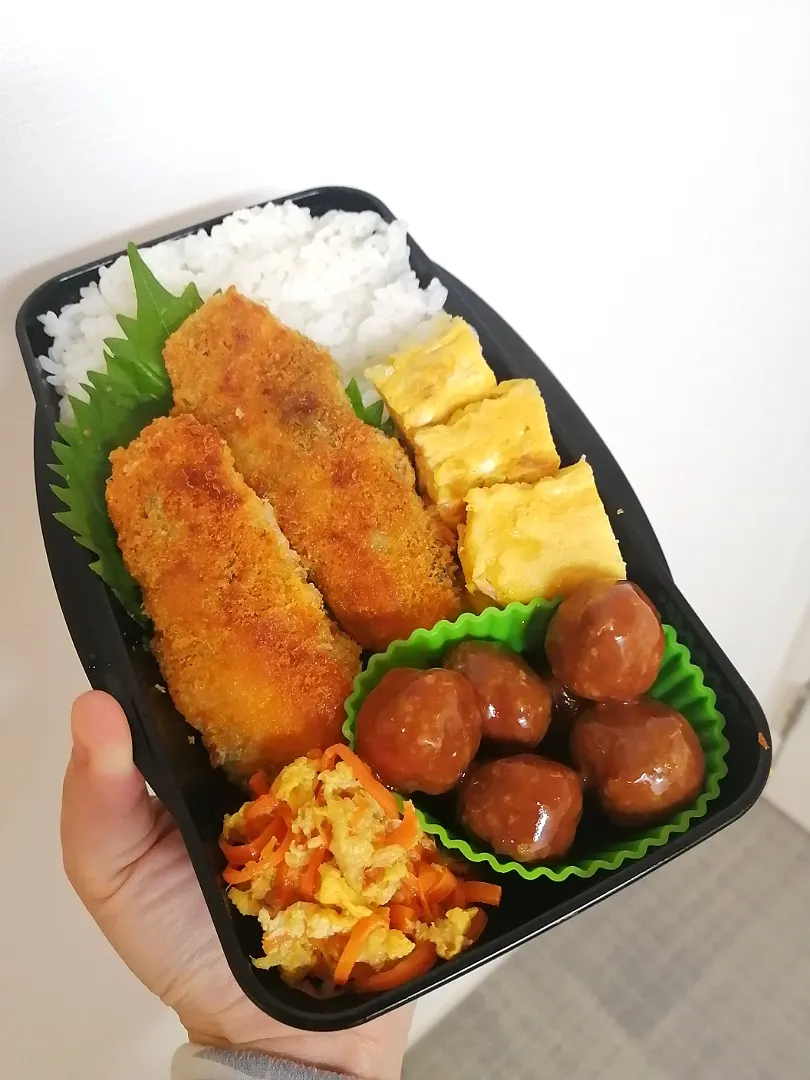 Snapdishの料理写真:ささみ大葉カツ弁当|きゅーさん