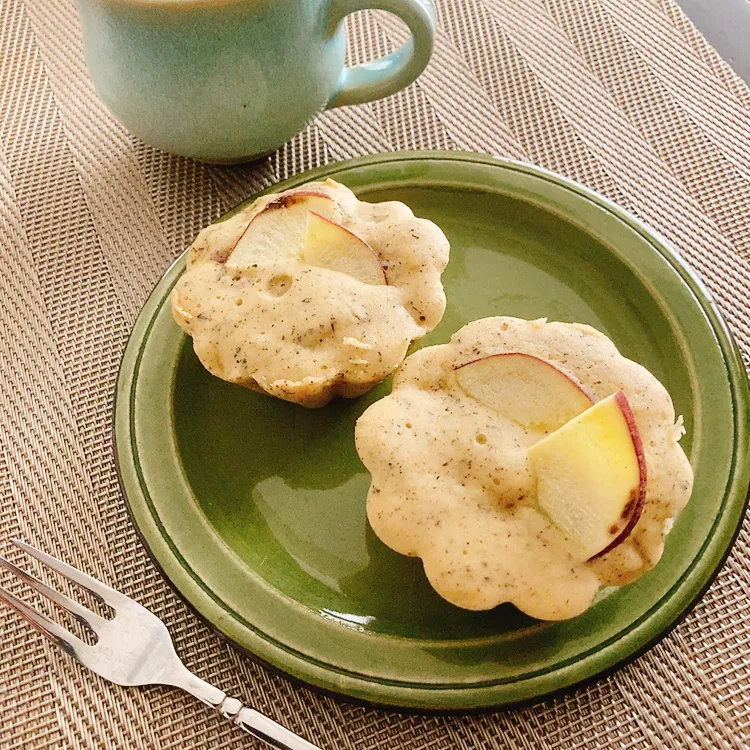 米粉で♪ほうじ茶香るさつまいもの蒸しパン|fai家の暮らしさん