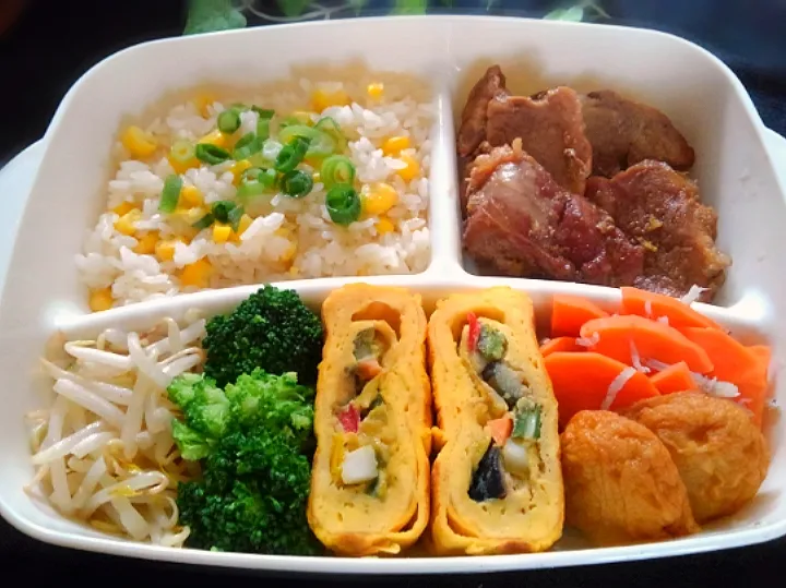 煮豚弁当|くまちゃんさん