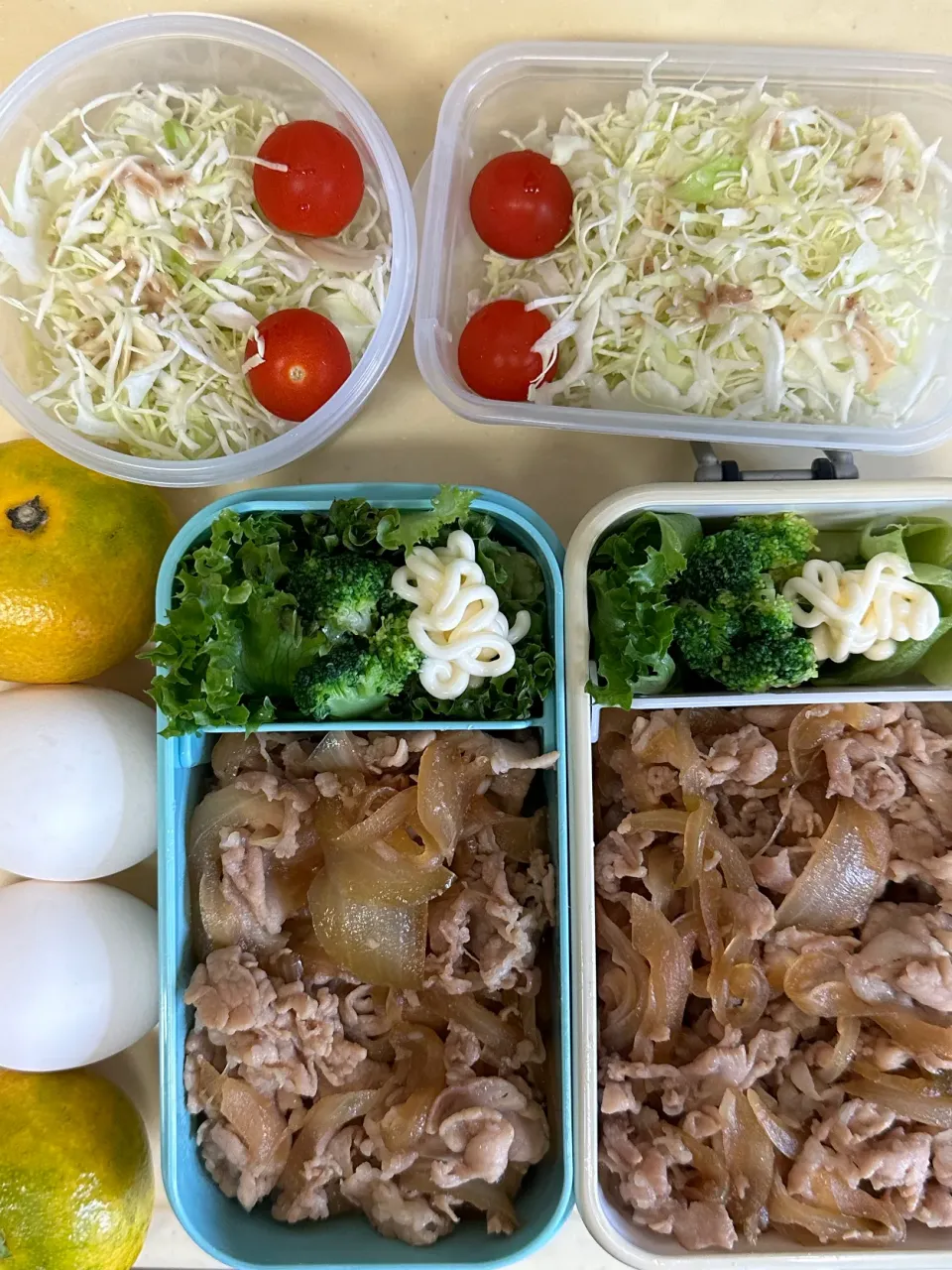 豚丼と温泉たまご お弁当|かずきゅうさん