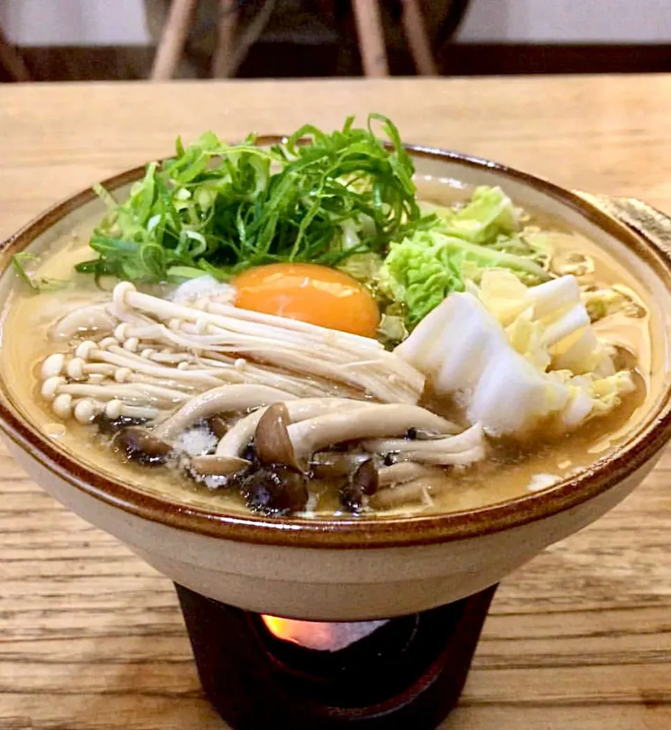 煮込みうどんに常備菜とビールを添えて晩ごはん・・|ばくあんしゃさん