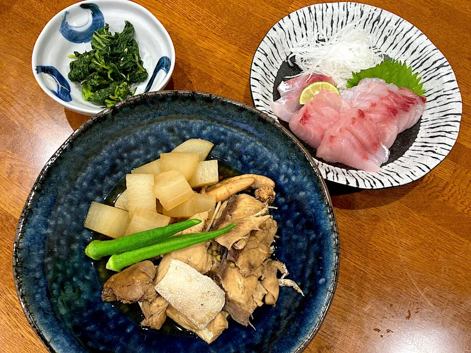 Snapdishの料理写真:友人釣果ヒラマサ　2日目晩ご飯🐟|sakuramochiさん