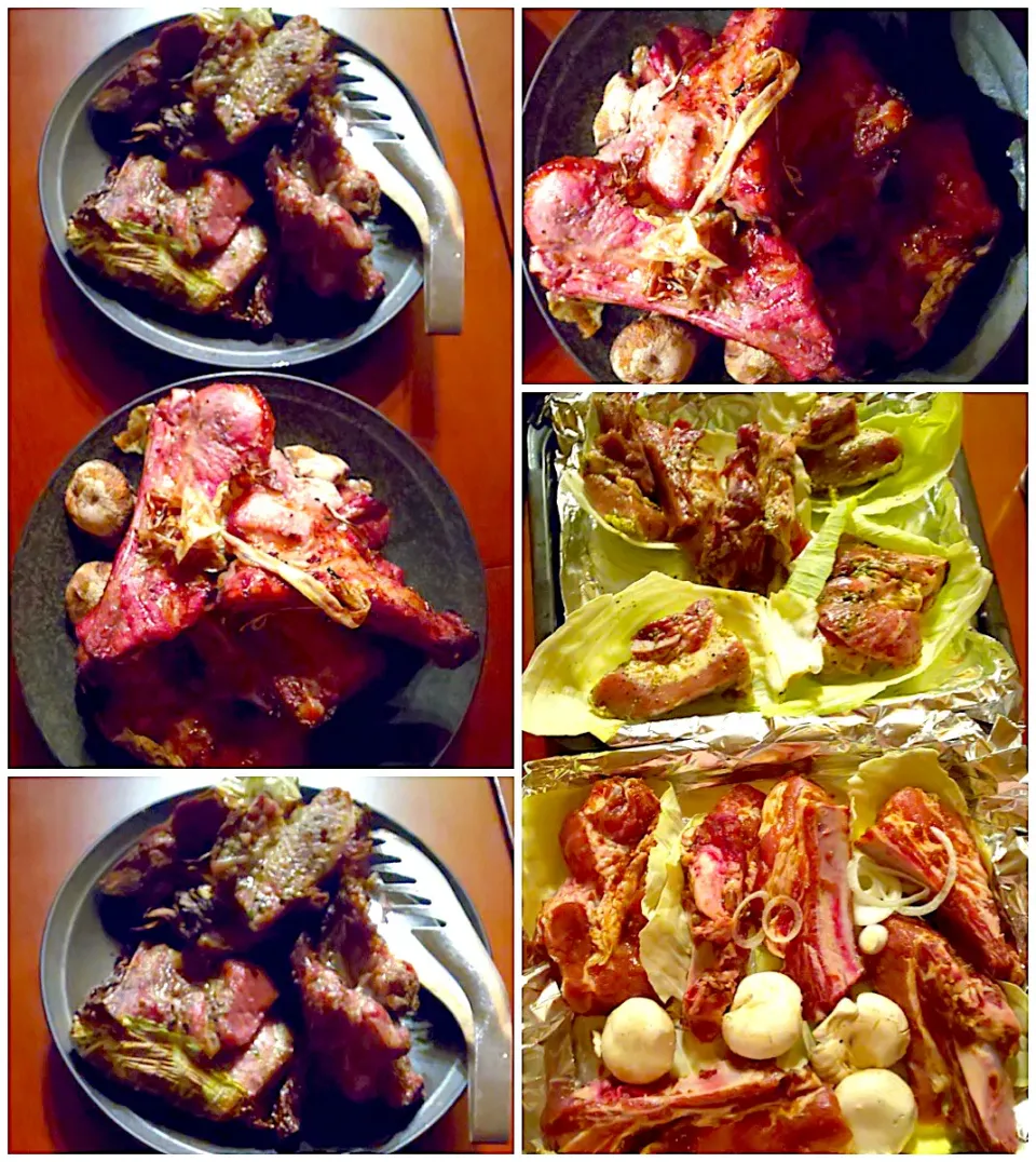 Roast spareribs🍖林檎ｿｰｽ&ﾊﾞｼﾞﾙﾚﾓﾝ|🌈Ami🍻さん