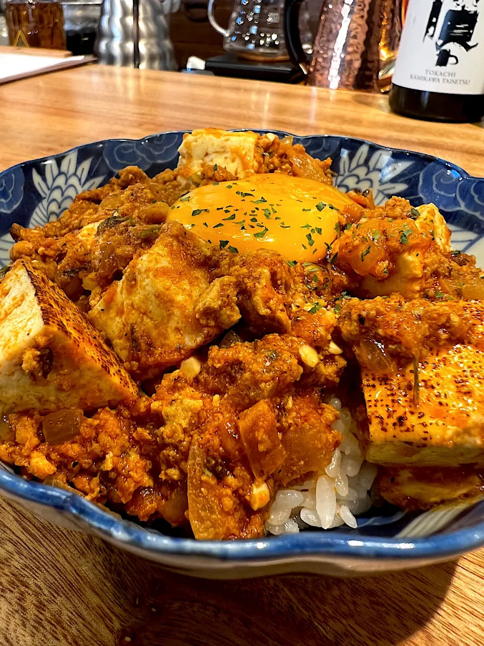 焼き豆腐のキーマカレー|居見世茶蔵さん