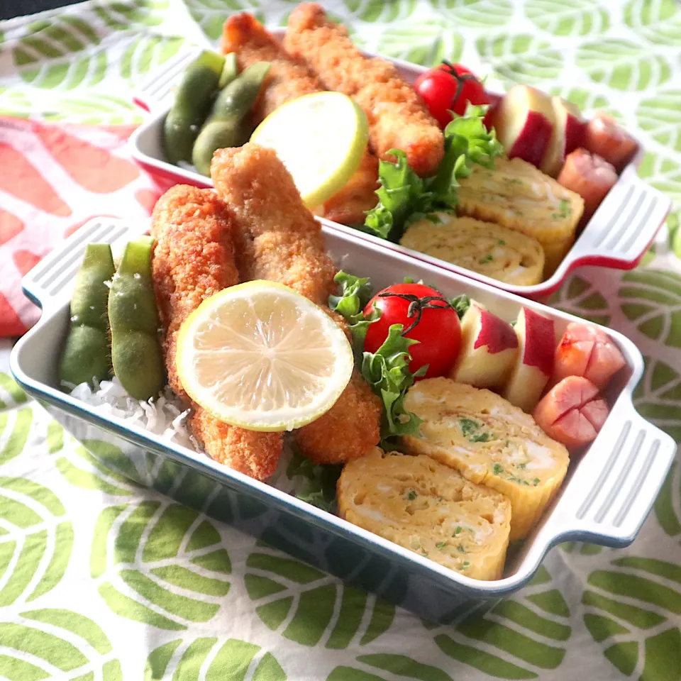 高校生男子弁当🍱カマスのフライ|なかじー。さん