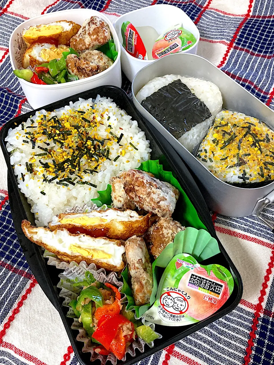 Snapdishの料理写真:鯖味噌煮缶の竜田揚げ弁当|SaDaさん